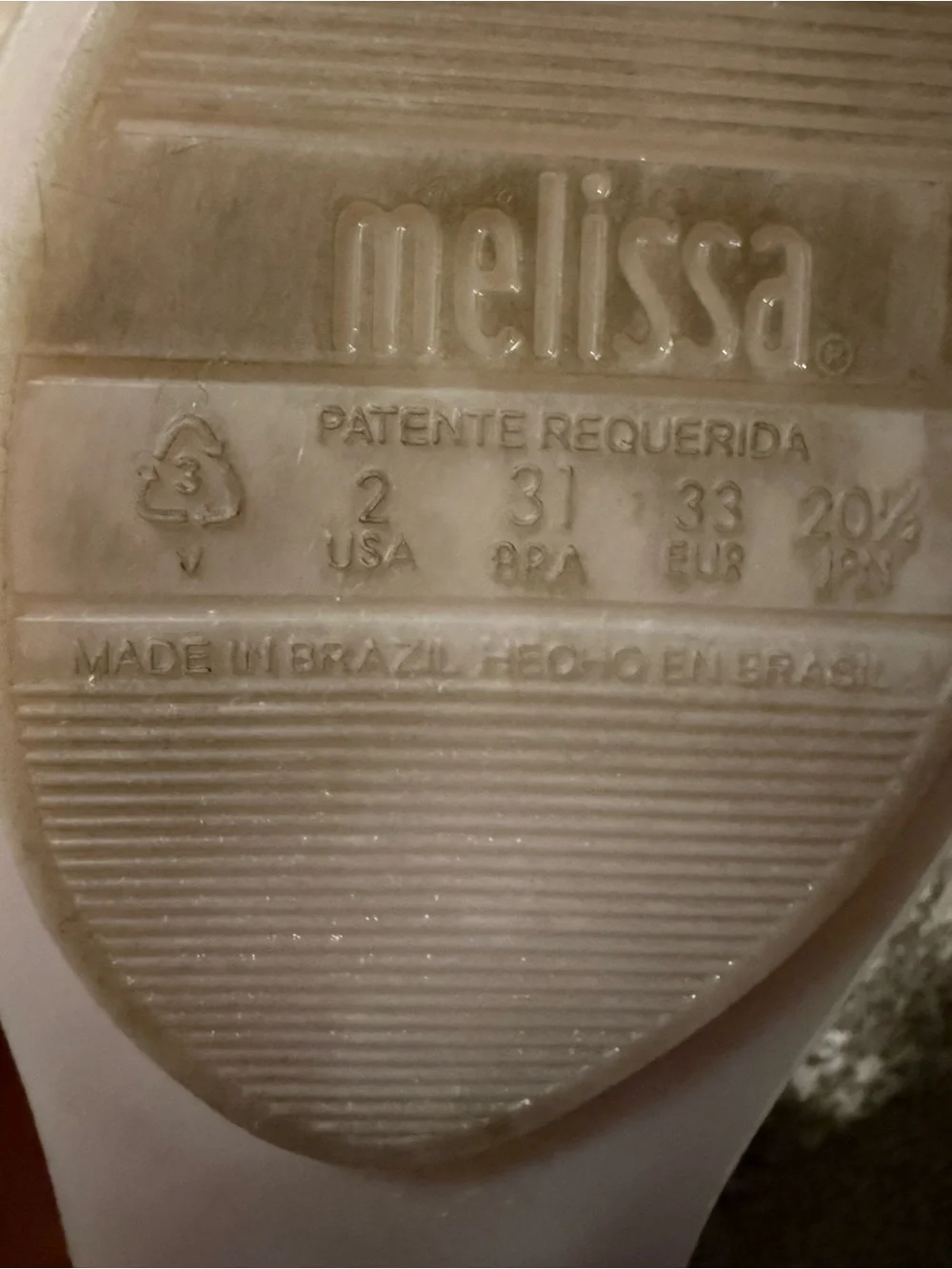 Melissa Girls Matte Beige Ballet Flats with Gold Bow Accents